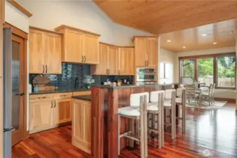 Spacious kitchen with extra cabinetry