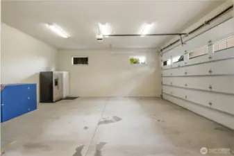Detached 4 car wide shop.