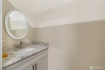 Half bath in detached shop.