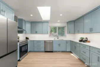 All NEW Kitchen with Beautiful Quartz Counters