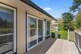Deck with Access from Primary Bedroom