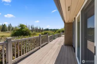Entire Front has beautiful Decking