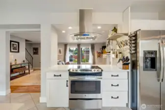 Updated cabinets, marble countertops and SS appliances