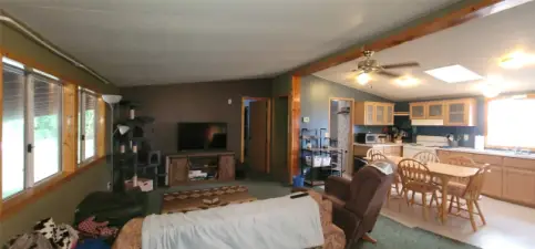 TV area near kitchen