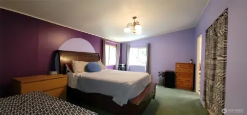 Primary bedroom has it's own bath
