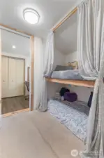 bonus built in bunk beds between 2nd bedroom/office and storage closet