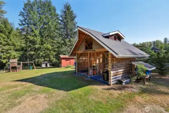 Terrific woodshed and storage shelter
