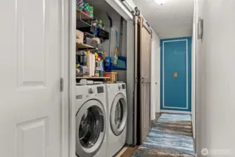 Washer and dryer stay with home