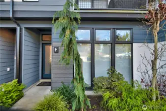 Beautiful Entry with professional landscaping.