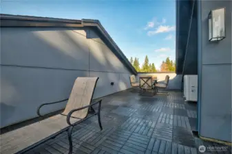 Roof-top Deck with Newtech roof tiles.
