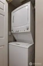 In-Unit Washer Dryer in hallway