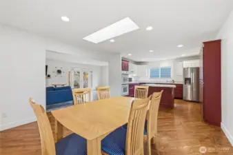 Dining Room into the Kitchen