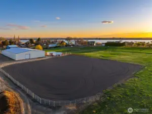 200' x 190' pristine outdoor arena or multiple use facility