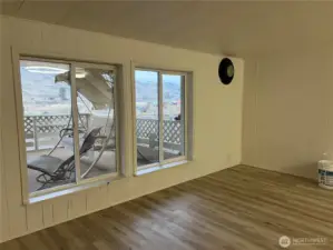 family room picture windows