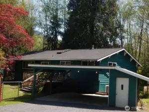 Large 2 car carport with mini shop/storage