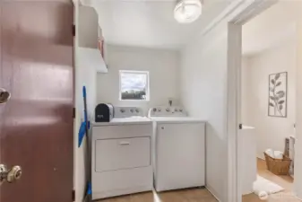 Half bath just off the laundry room