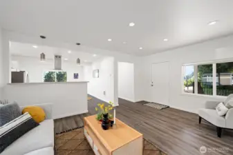 As you enter the home you will notice the nicely updated finishes and the open floor plan.