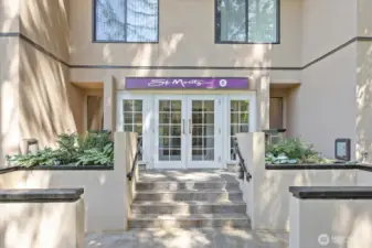 Main doors into the B Building