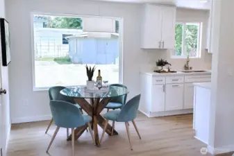 Dining Area w/ peek-a-boo view of kitchen
