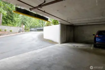 One car garage &  One gated parking