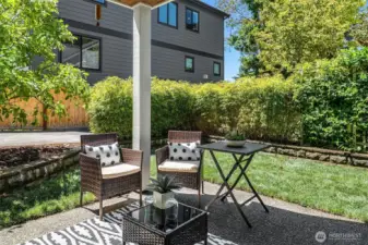 Back yard and patio