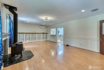 View of the built in's kitchen.