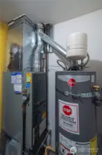 GAS FURNACE AND WATERHEATER