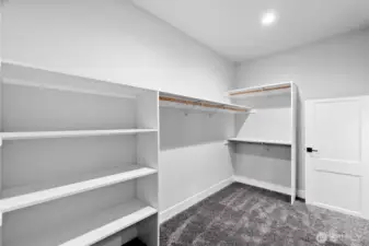 Primary closet.