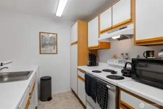 Kitchen with a pantry