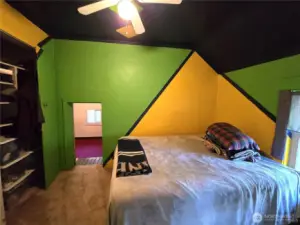 Bedroom with access to bonus roon