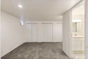 Lower level bedroom.