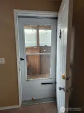Front door with screen