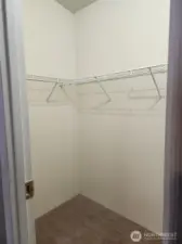 Primary closet