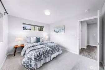 2nd bedroom in back of lower/entry level.