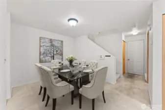 A flexible area perfect for dining, working, or gathering with friends