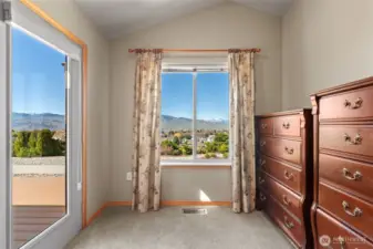 Primary Bedroom sitting area and private deck access.