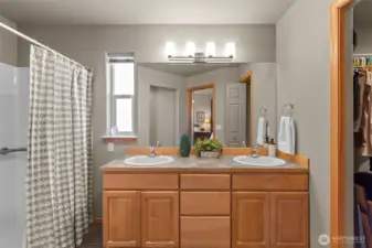 Primary Bath with double vanity