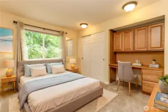 Bedroom 1 - with built in desk.
