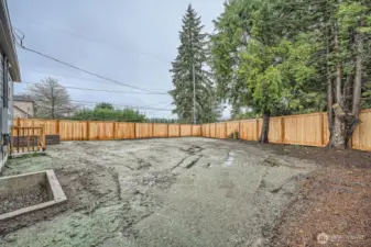 Recently hydroseeded