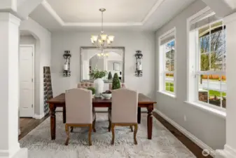 Dining Room with hardwoods