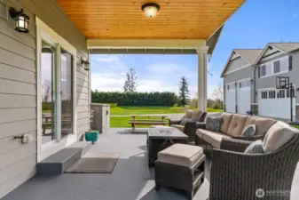 Outside patio area