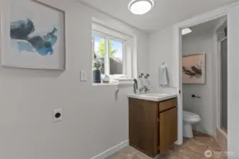 Utility Room/Lower Bathroom