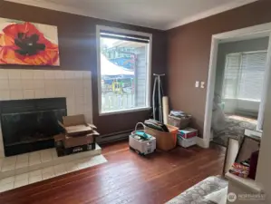 Through to one bedroom.