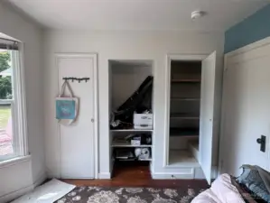 Front bedroom storage!