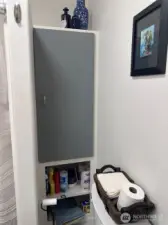More bathroom storage!