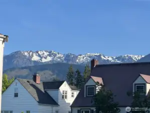 Gorgeous Mountain View with snow! Wait until end of summer and see how much is left though : )
