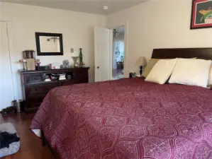 Front bedroom large enough for a king sized bed!