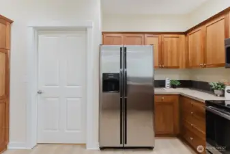 Easy access to the 2 car garage and laundry room is right through this door.
