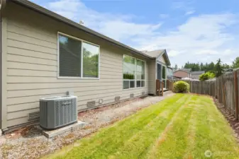 Extended backyard
