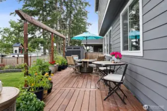 Enjoy your backyard Oasis from your Deck